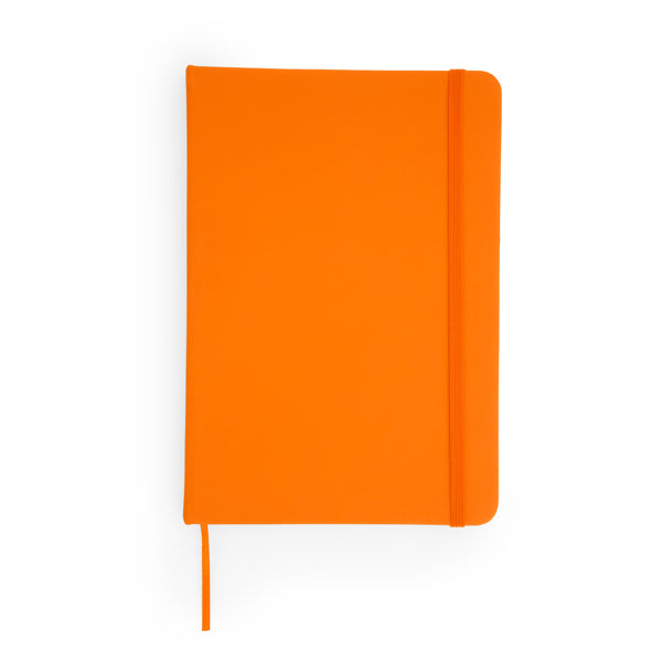 Coral - Bloc de notas A6 con tapa rígida de polipiel - Naranja