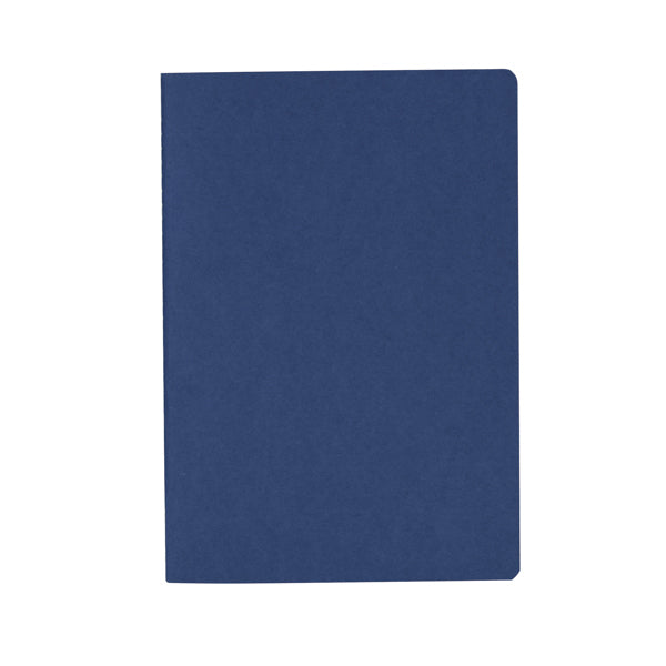 Danica - Libreta A5 con tapas elaboradas en cartón reciclado y 60 hojas de rayas - Marino