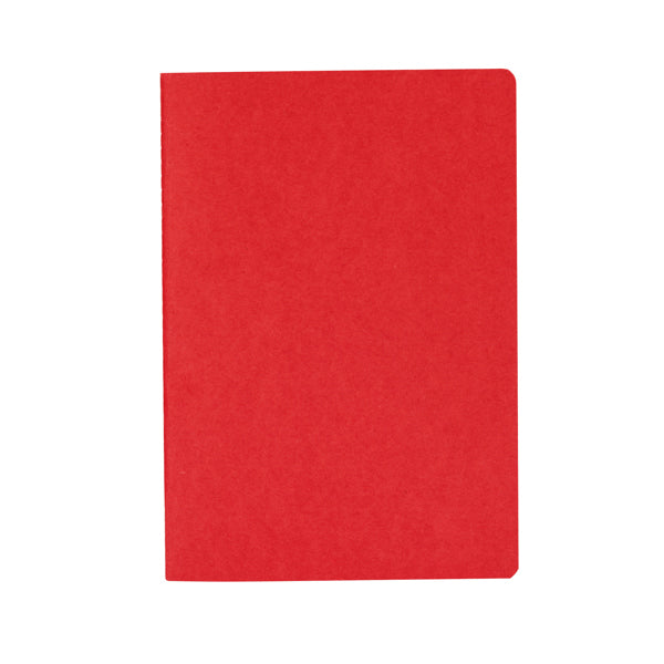Danica - Libreta A5 con tapas elaboradas en cartón reciclado y 60 hojas de rayas - Rojo