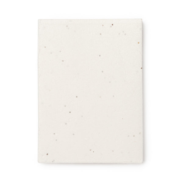 Garo - Bloc de notas con cubiertas de papel reciclado y degradable con semillas - Crudo