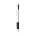 Kunoy - Bolígrafo promocional de 4 tintas con pulsador retráctil - Negro