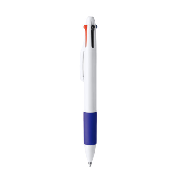 Kunoy - Bolígrafo promocional de 4 tintas con pulsador retráctil - Royal
