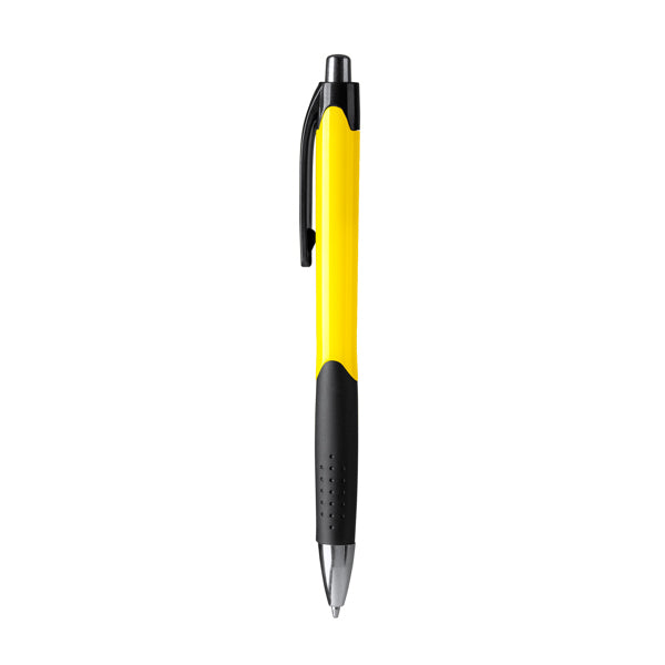Dante - Bolígrafo de ABS con pulsador - Amarillo
