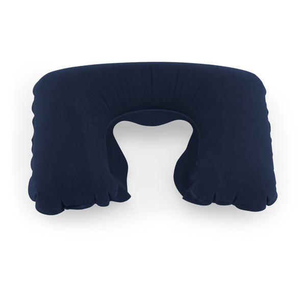 Ansar - Almohadilla inflable de viaje con suave tacto antelina - Marino