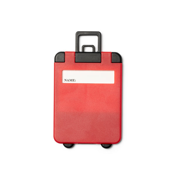 Charter - Identificador de maletas con forma de trolley - Rojo