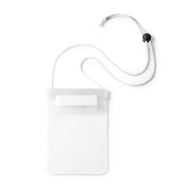 Lanka - Práctico portatodo impermeable grande de PVC apto para pantallas táctiles - Transparente