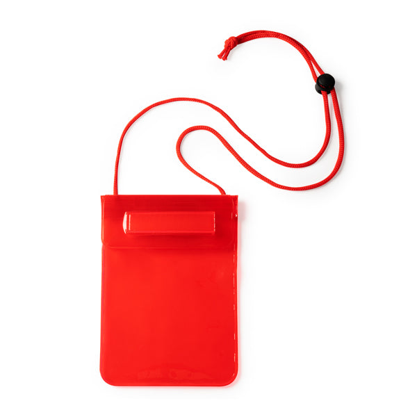 Lanka - Práctico portatodo impermeable grande de PVC apto para pantallas táctiles - Rojo