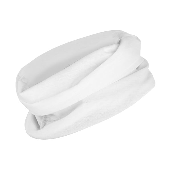 Nanuk - Braga para cuello multifuncional, de corte recto y diseño tubular - Blanco