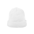 Planet - Gorro de punto con doble vuelta en la parte inferior - Blanco