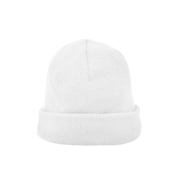 Planet - Gorro de punto con doble vuelta en la parte inferior - Blanco