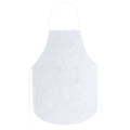 Keller - Delantal de non-woven a color con bolsillo central - Blanco