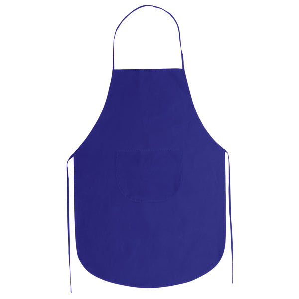 Keller - Delantal de non-woven a color con bolsillo central - Royal